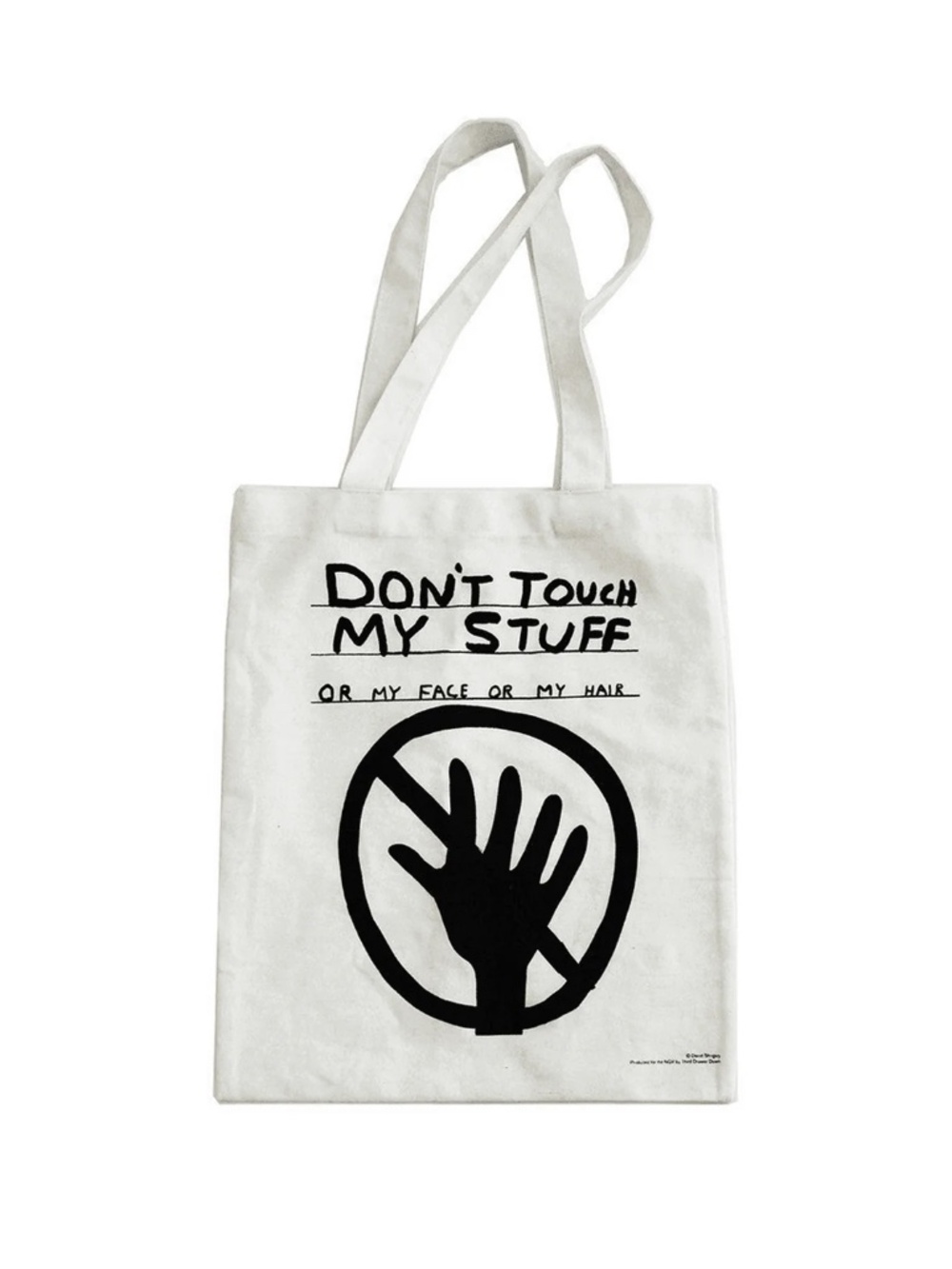 David Shrigley Don’t Touch My Stuff Tote Bag Third Drawer Down NWT